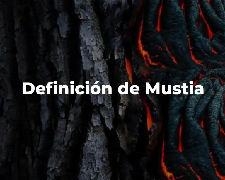 Definición de Mustia