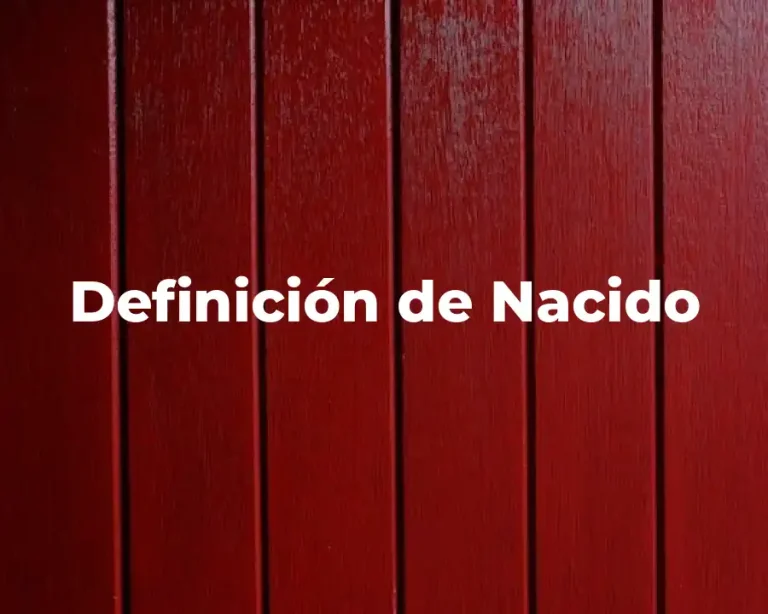 Definición de Nacido