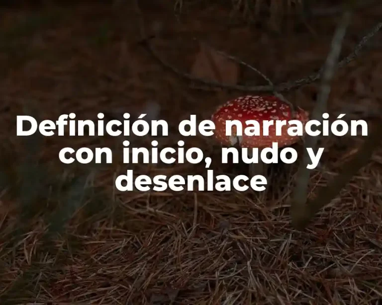Definición de narración con inicio, nudo y desenlace