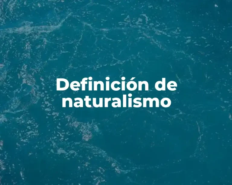 Definición de naturalismo