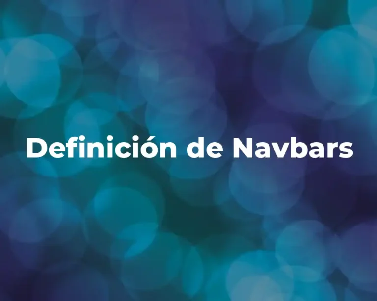 Definición de Navbars