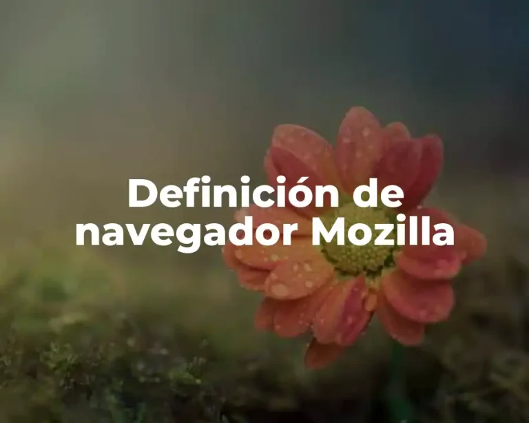 Definición de navegador Mozilla