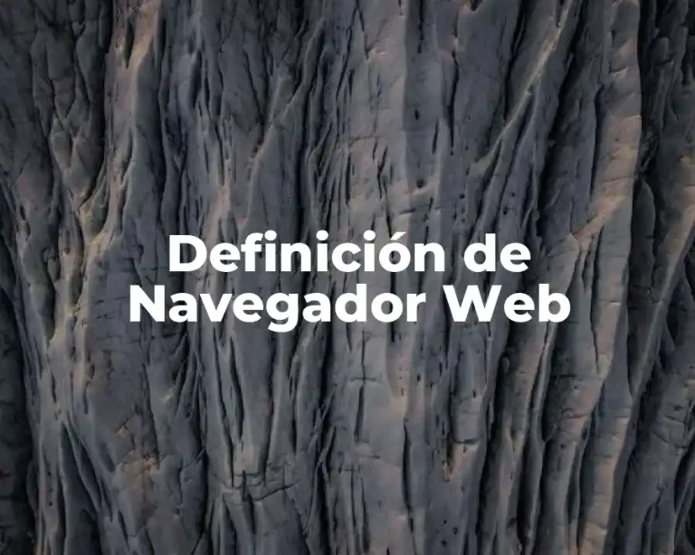 Definición de Navegador Web