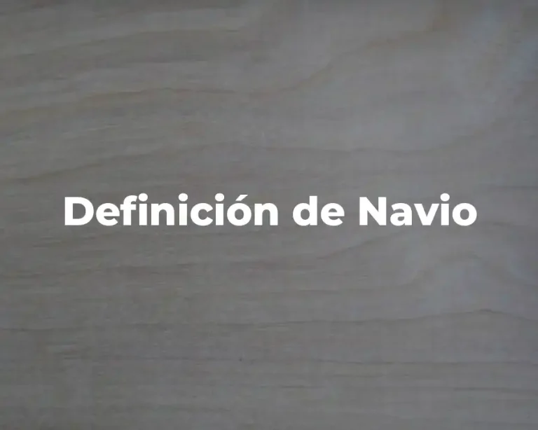 Definición de Navio