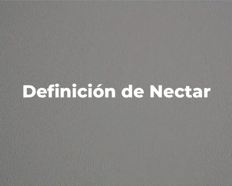 Definición de Nectar