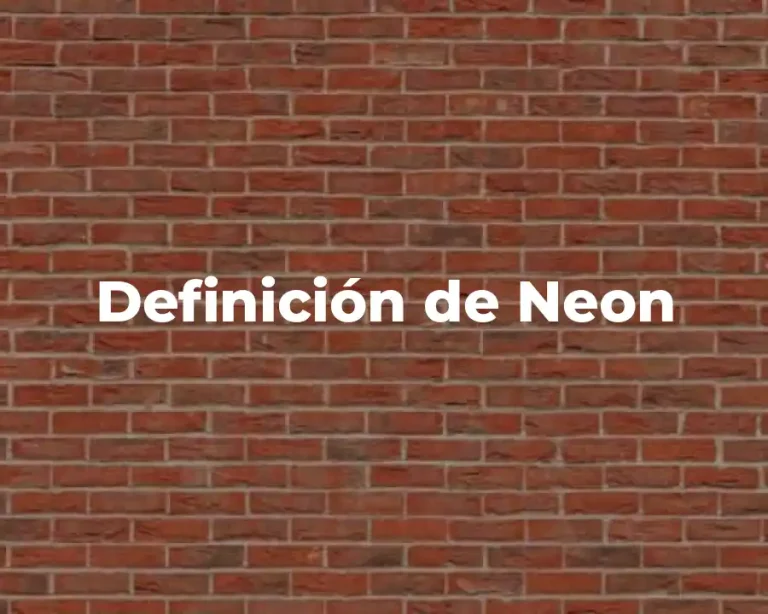 Definición de Neon