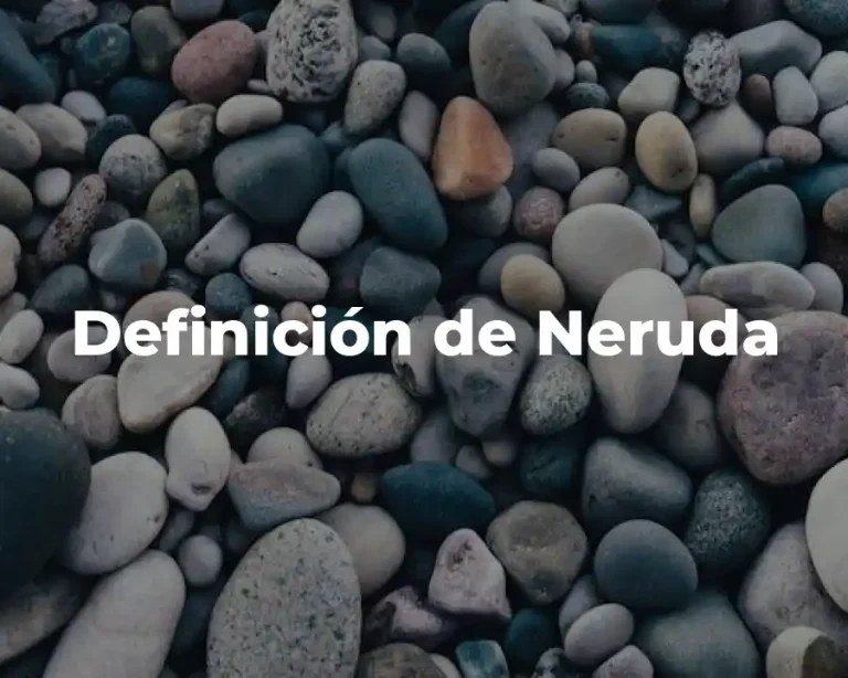 Definición de Neruda
