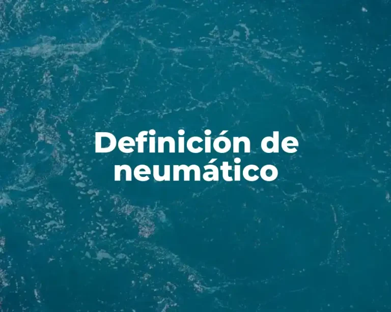 Definición de neumático