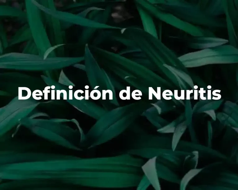 Definición de Neuritis