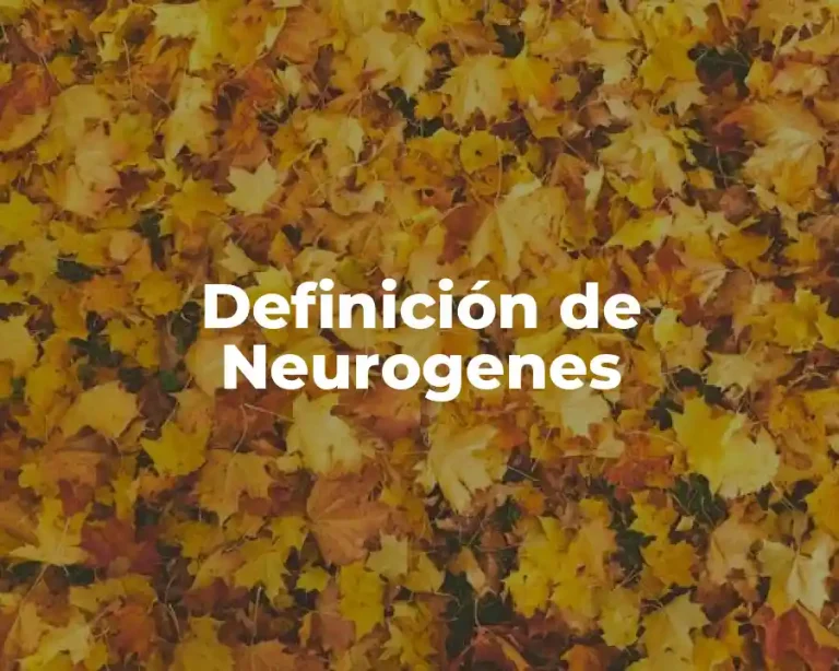 Definición de Neurogenes