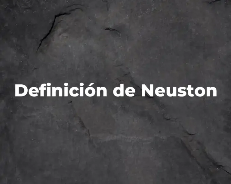 Definición de Neuston
