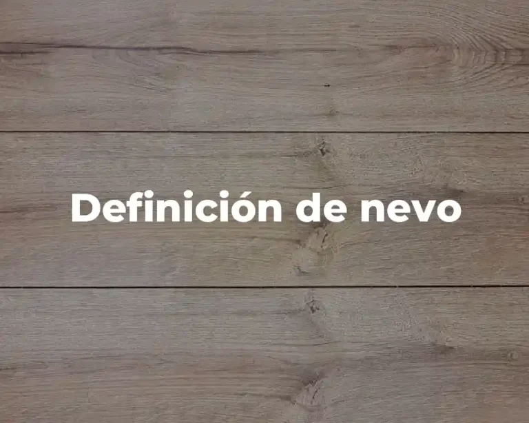 Definición de nevo