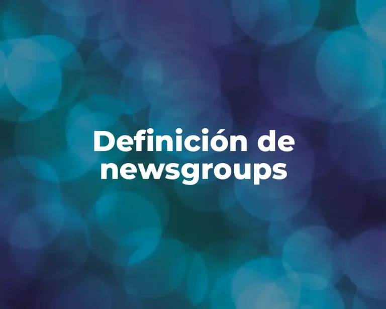 Definición de newsgroups