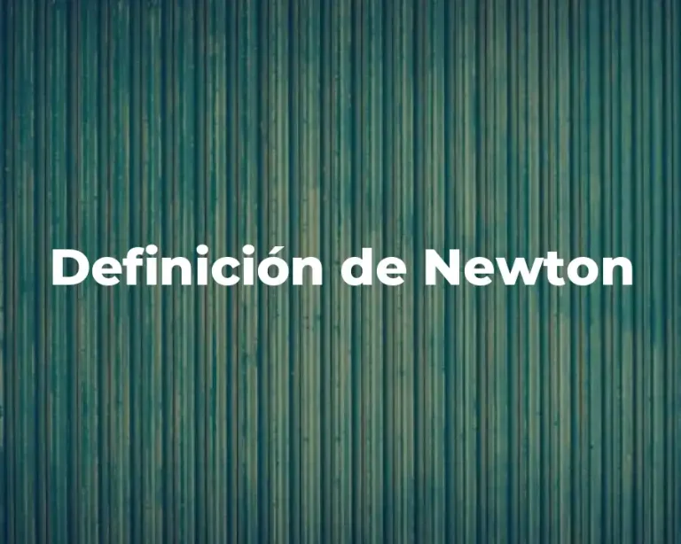 Definición de Newton