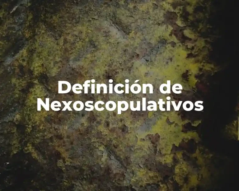 Definición de Nexoscopulativos