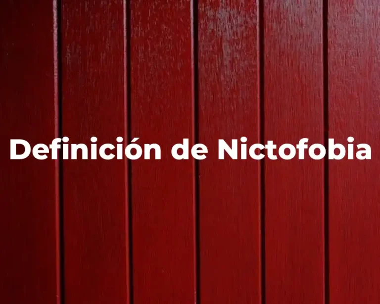 Definición de Nictofobia