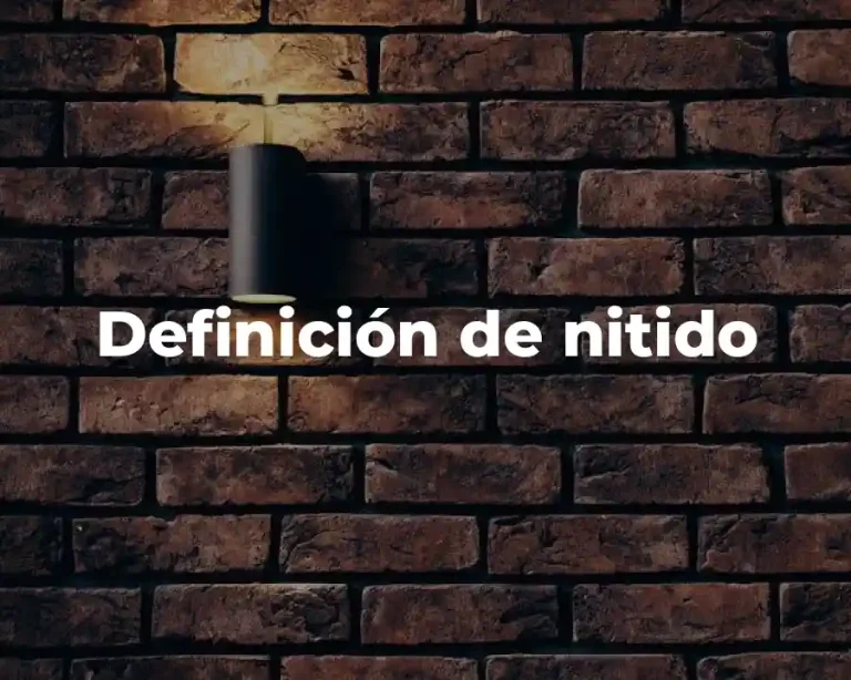 Definición de nitido