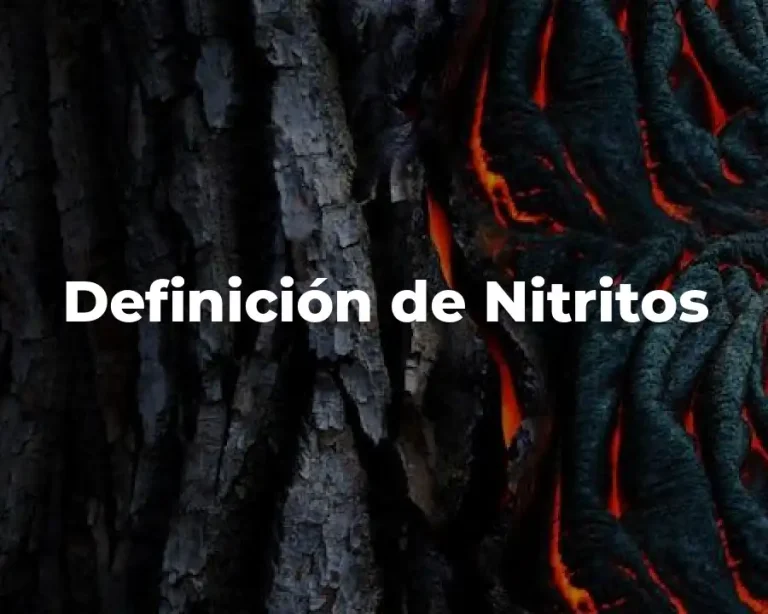 Definición de Nitritos