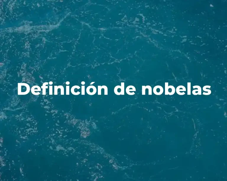 Definición de nobelas