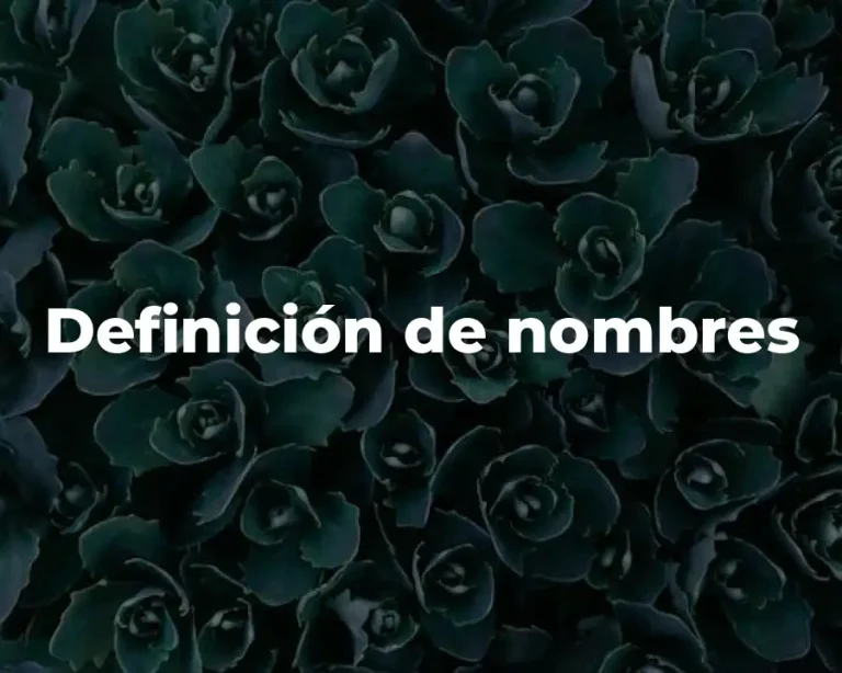 Definición de nombres