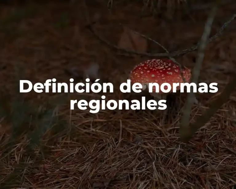 Definición de normas regionales