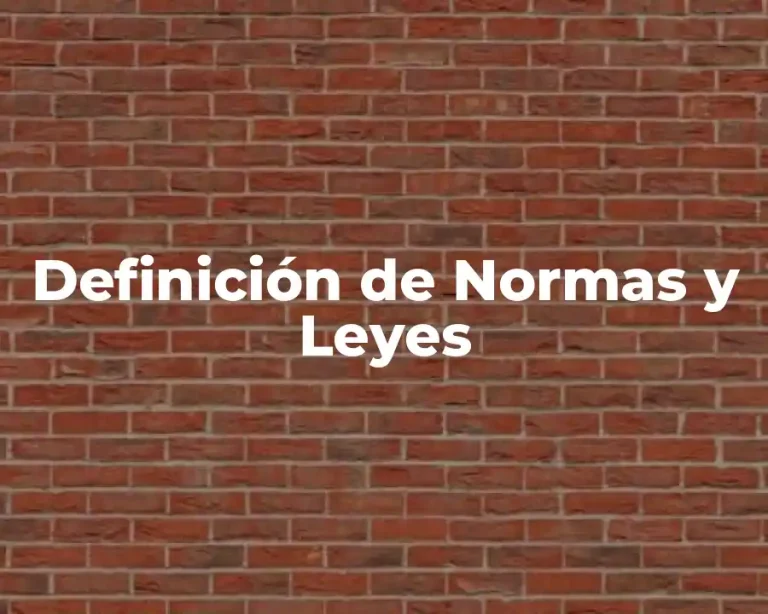 Definición de Normas y Leyes