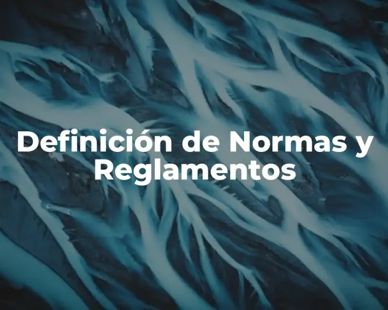 Definición de Normas y Reglamentos