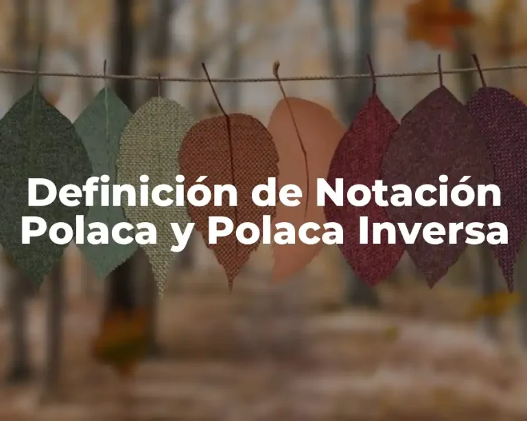 Definición de Notación Polaca y Polaca Inversa