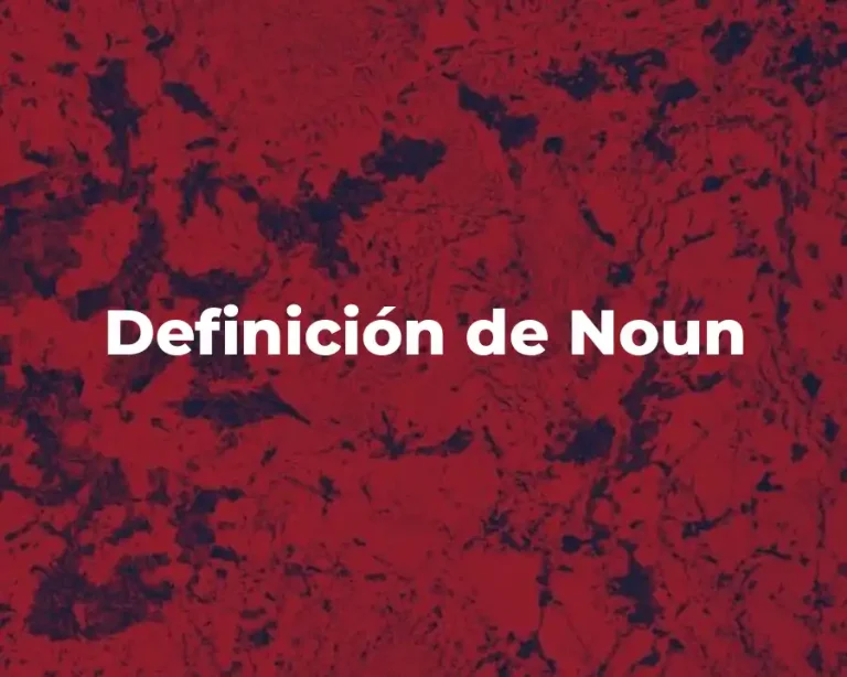 Definición de Noun