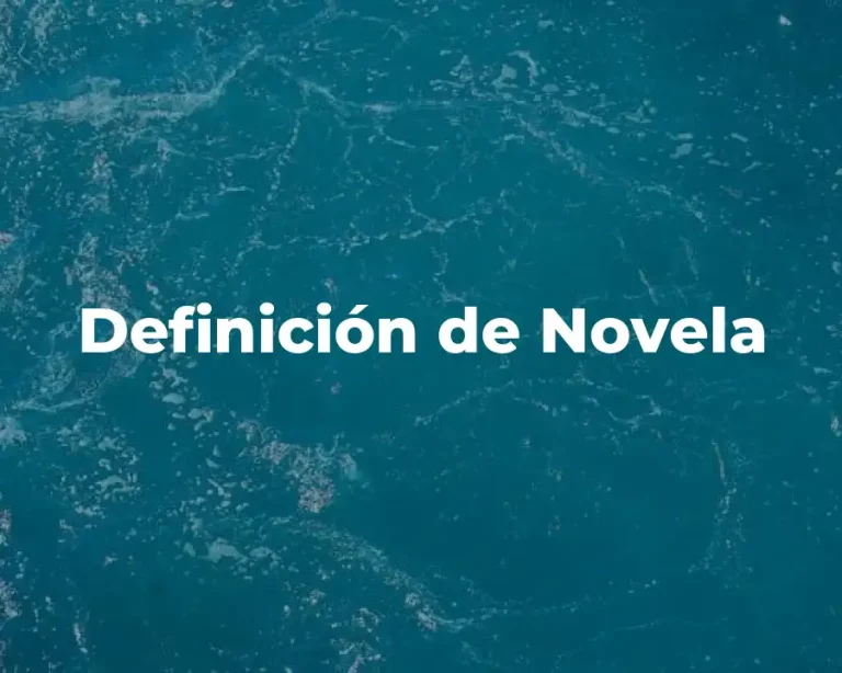 Definición de Novela