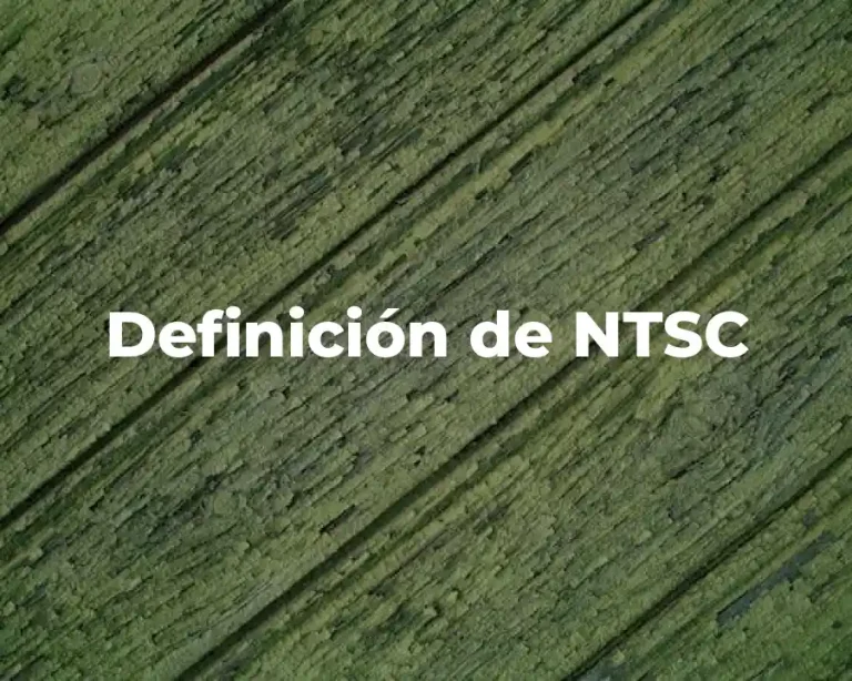 Definición de NTSC