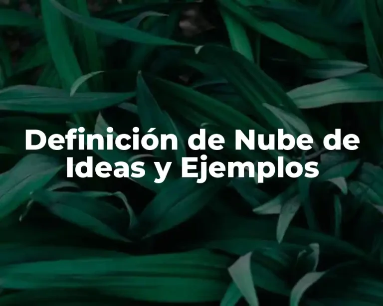 Definición de Nube de Ideas y Ejemplos