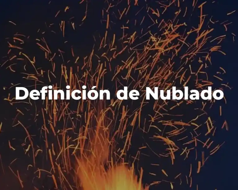 Definición de Nublado