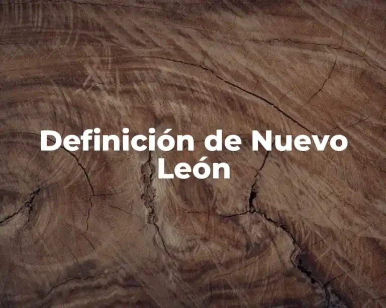 Definición de Nuevo León