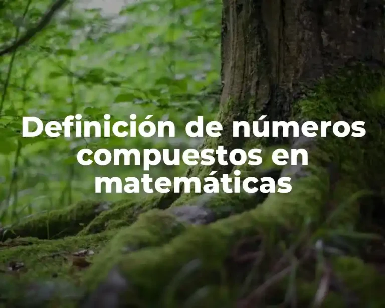 Definición de números compuestos en matemáticas