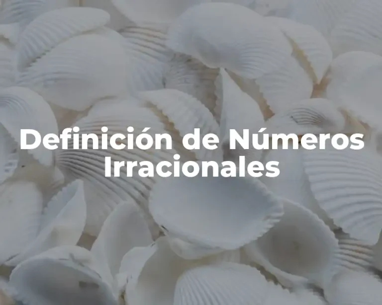 Definición de Números Irracionales