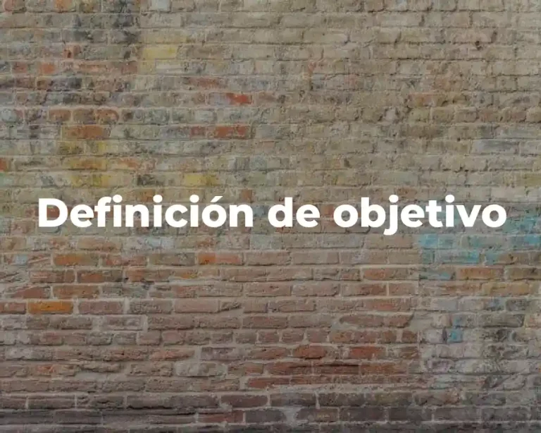 Definición de objetivo