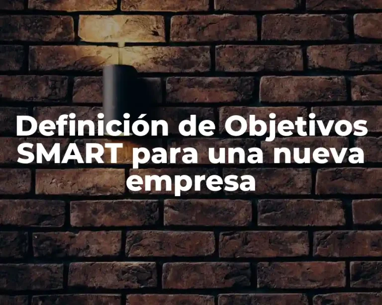 Definición de Objetivos SMART para una nueva empresa