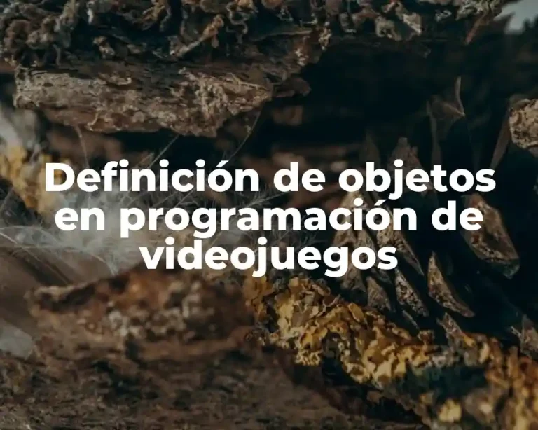Definición de objetos en programación de videojuegos
