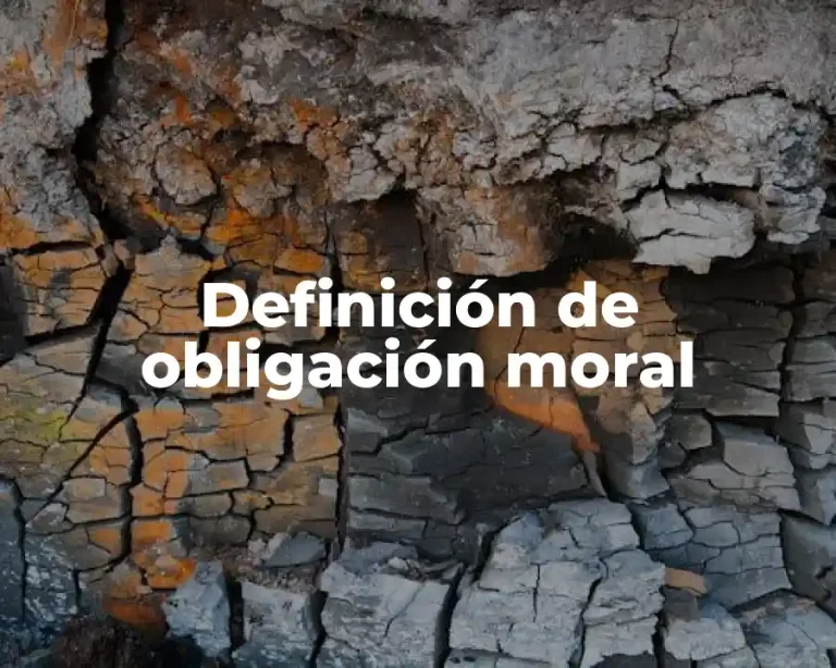 Definición de obligación moral