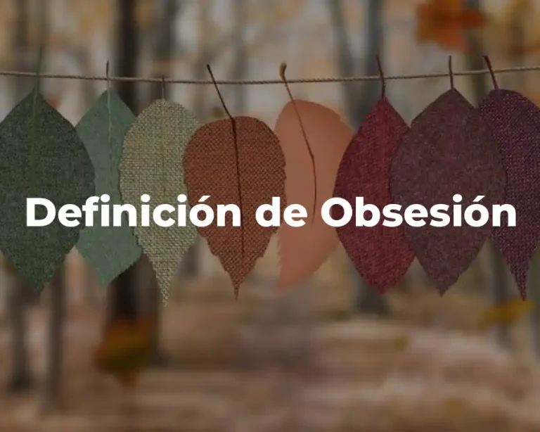 Definición de Obsesión