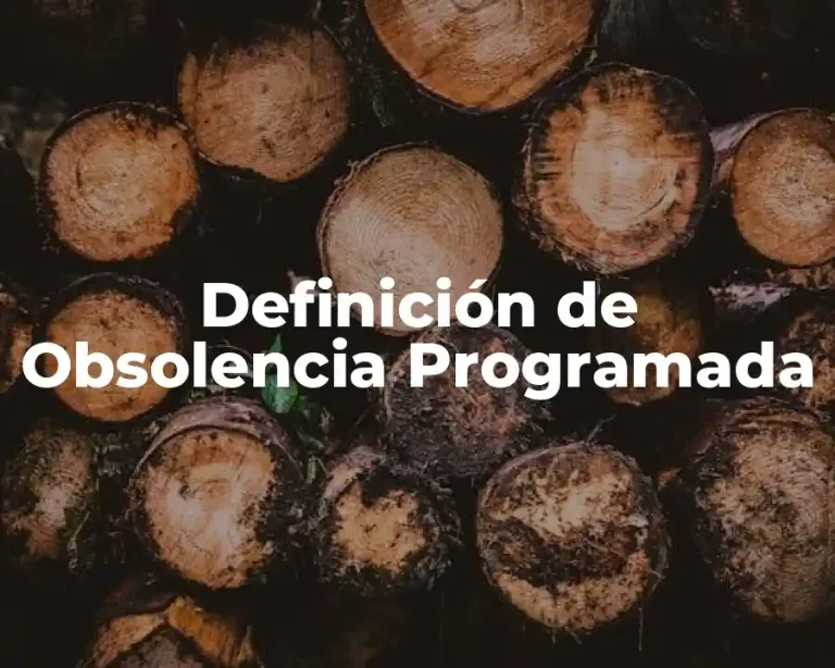 Definición de Obsolencia Programada