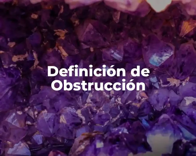 Definición de Obstrucción