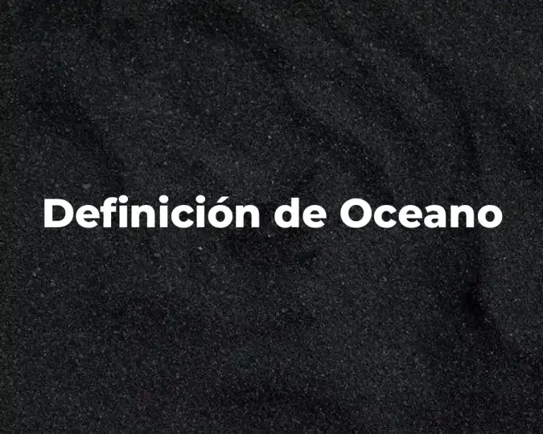 Definición de Oceano