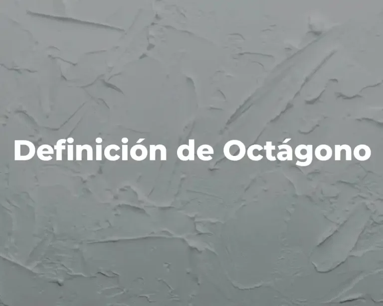 Definición de Octágono
