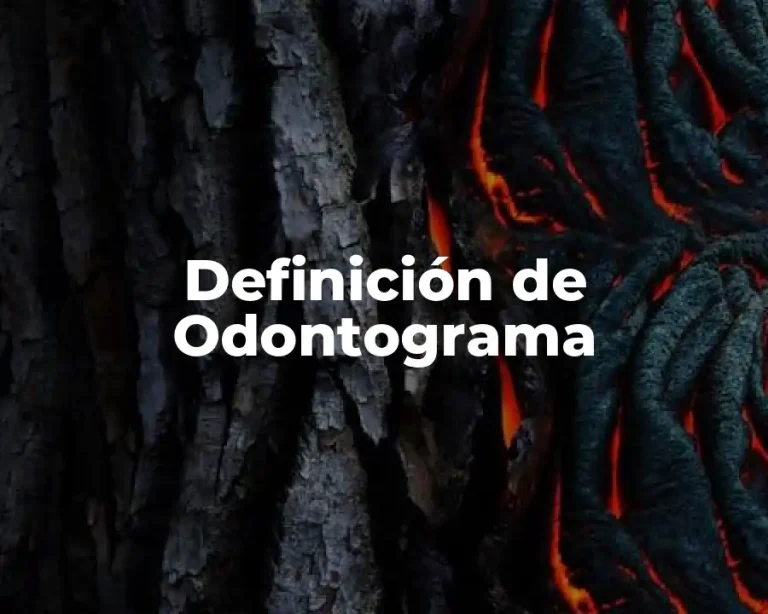 Definición de Odontograma