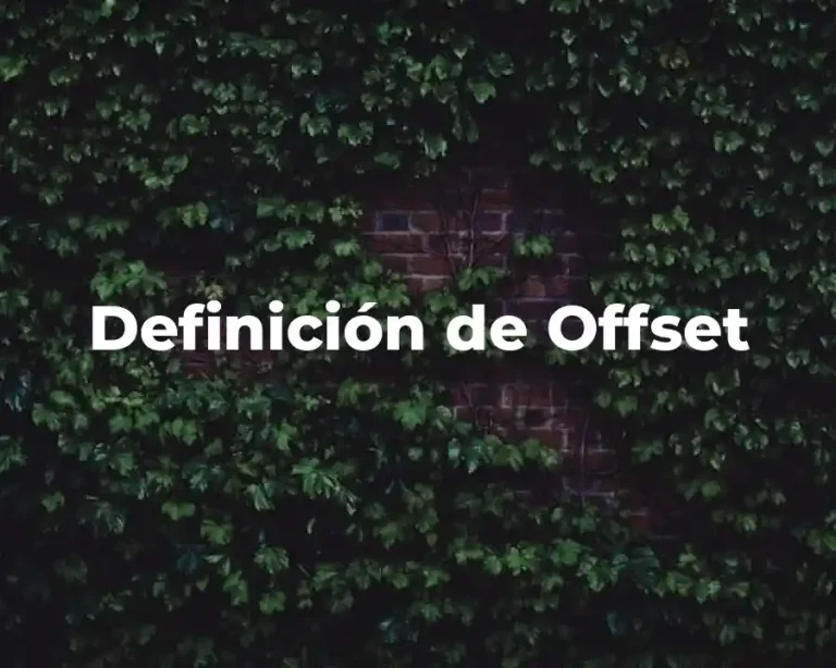 Definición de Offset