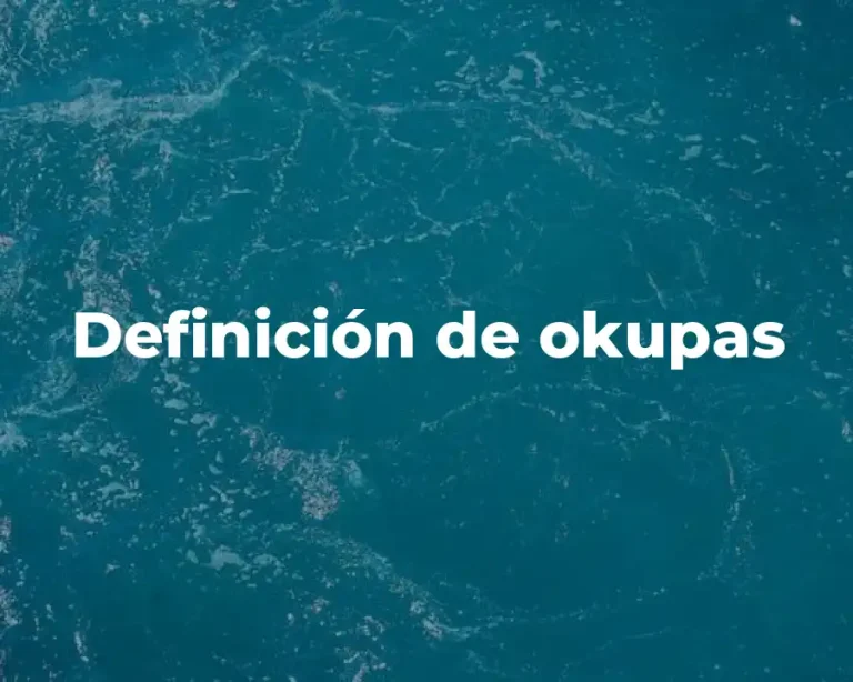 Definición de okupas