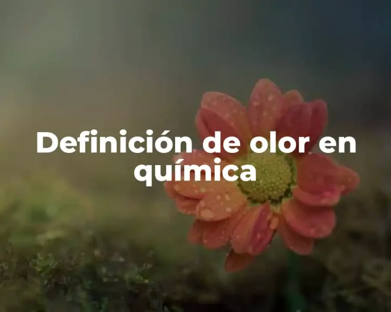 Definición de olor en química