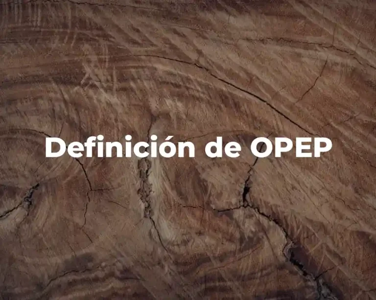 Definición de OPEP